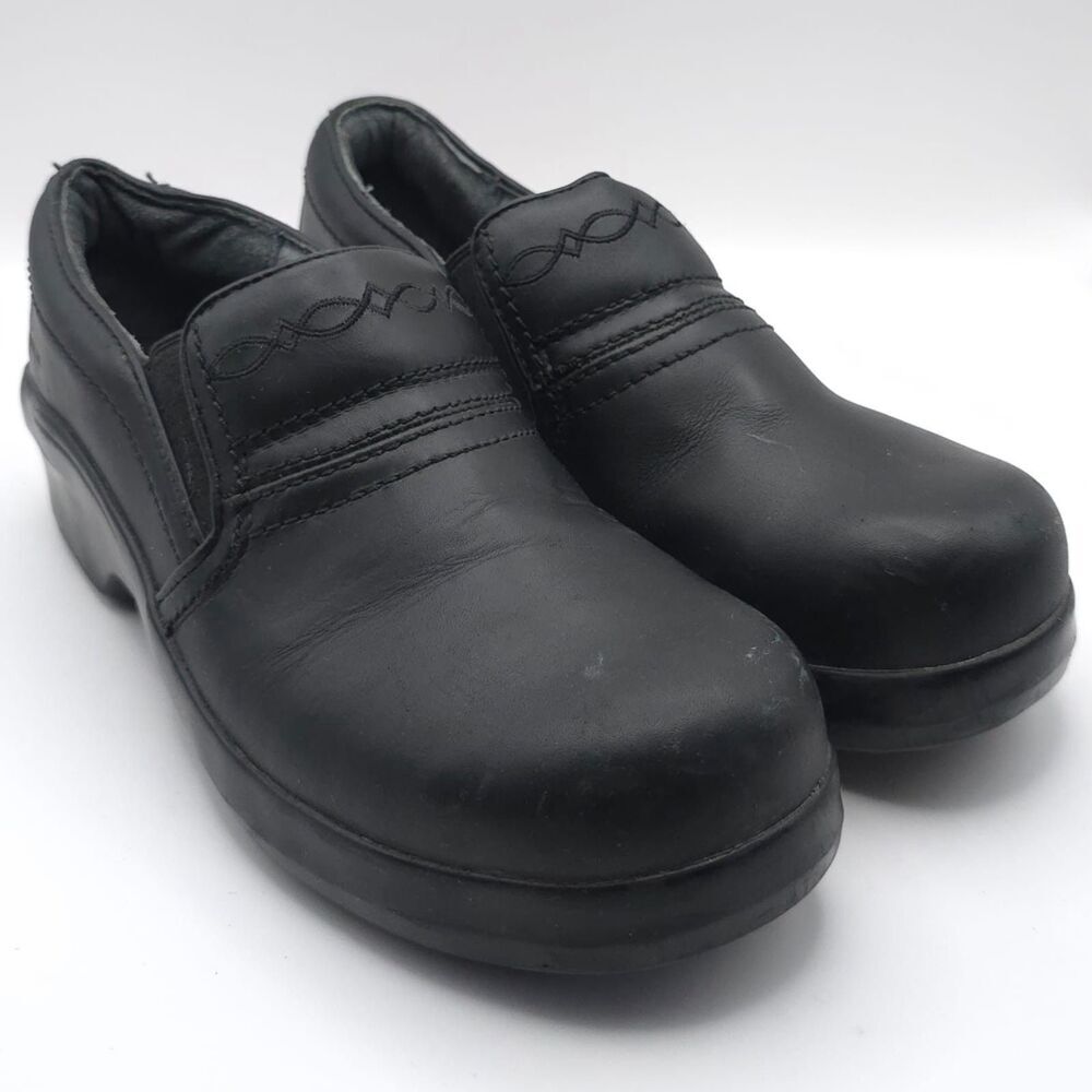 Ariat US 10B Expert Black Leather Safety Clogs Composite Toe ASTM F2413-11 FI/75